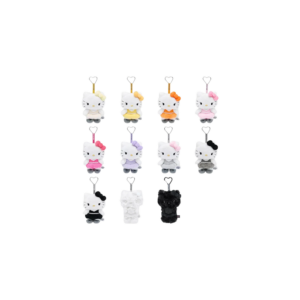 [Hello Kitty X JISOO Collaboration] MD Random Plush Keychain / Blind Box Bag Charm 9pcs